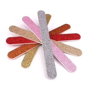 <span class=keywords><strong>Banane</strong></span> lime à ongles pailletée, 1 pièce, accessoires pour manucure, couleur bananier, or, rouge, argent, rose, 2021, OEM, nouveauté 180 - Product Image 1