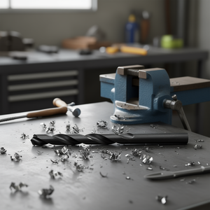 Broca helicoidal HSS de 4.6 mm y 80 mm de longitud, serie corta negra para perforación de metal - Product Image 3