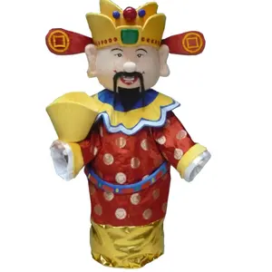 Hola God Van Rijkdom Mascotte Kostuum/Chinese Nieuwe Jaar Mascotte Kostuums