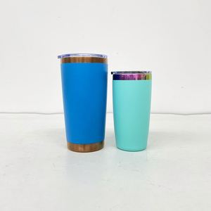 Underneath Colorful Coffee Mugs Powder Coated <b>Small</b> Size 10Oz Rainbow Tumbler With Magnetic <b>Slide</b> Lid - Product Image 4