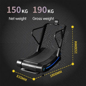 Caminadora Curva Sin Motor con Resistencia Magnética Ajustable, Banda Silenciosa, Estructura de Acero, Equipo de Gimnasio en Casa, Logotipo Personalizado - Product Image 5