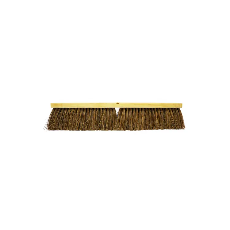 Broom And Mop Durable Long Bristles Wooden Handle Natural Fiber Restaurant Broom