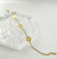 Inspire Jewelry - Brazalete Chapado en Oro de 18k con la Frase 'Paciencia, Gratitud y Confianza', Joyería Islámica, Joyería de Moda, Listo para Enviar
