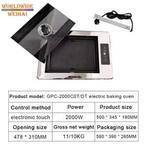 Parrilla Eléctrica Coreana de Acero Inoxidable de 2000W para Uso Comercial, Sin Humo, para Interiores, Gran Venta - Product Image 3