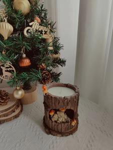 Gran oferta, diseño creativo, agujero de árbol, oso pequeño, vela perfumada, taza de regalo, cera de soja de lujo, vela de Navidad hecha a mano sin humo - Product Image 5