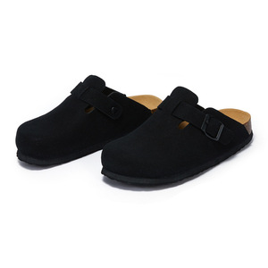 <span class=keywords><strong>Zuecos</strong></span> Clásicos Unisex de Corcho y Gamuza Personalizados Mules de Punta Semicerrada Pantufla Plana sin Cordones de Otoño para Hombre y Mujer Casual Semicerrados - Product Image 5