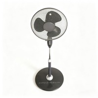 Ventilador de Pedestal en Oferta, Ventilador Eléctrico de Pedestal con Base Redonda, 45W, Tres Velocidades, Altura Ajustable y Cabezal Oscilante