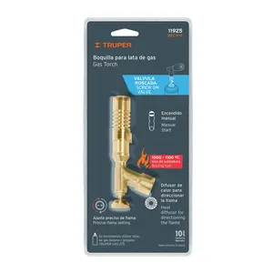 Boquilla de lata de gas Truper con boquillas de inyector de válvula roscada Producto - Product Image 4