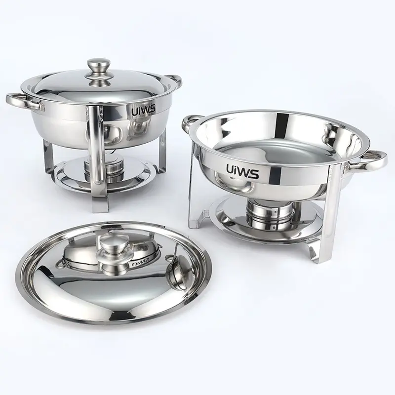 SJF002 Wholesale Hotel Restaurant Rectangle chafing dish buffet set Food Warmer set Stainless Steel Chaffing Dish