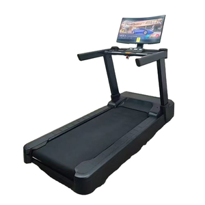 Commercial 32'' Curved Touch Screen Treadmill 2.2KW DC Motor Auto Incline Gym <b>Running</b> <b>Machine</b> - Product Image 1