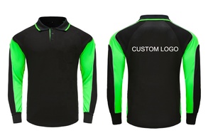 Mens Hi VIS dài tay áo làm việc polo Áo sơ mi tùy chỉnh nhanh chóng khô an toàn xây dựng huỳnh quang Khả năng hiển thị cao bảo hộ lao động Áo sơ mi - Product Image 3