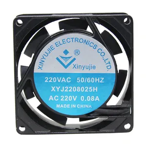 Özelleştirilmiş 8025 110v 220v su geçirmez IP68 EC soğutma fanı oksijen jeneratörü PWM FG RD 3200rpm eksenel fan 80x80x25mm