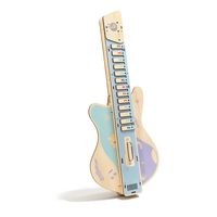 Guitare électrique multifonctionnelle en bois faite à la main pour enfants, instrument de musique mignon pour l'éveil musical précoce