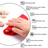 Éplucheur d'ail manuel en silicone écologique, outil de cuisine pour usage domestique