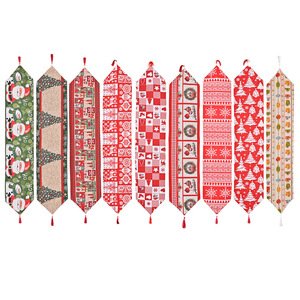 Transfrontalier nouveau grand créatif Polyester coton guirlande wapiti Table drapeau <span class=keywords><strong>nappe</strong></span> salle à manger maison décorations de noël bricolage artisanat - Product Image 5