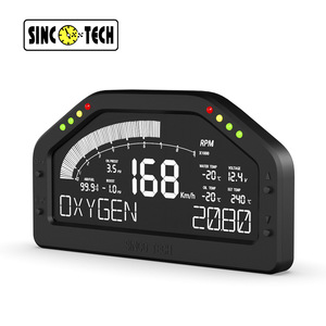 จอแสดงผล LCD สำหรับรถแข่ง SincoTech DO926WB แบบ Wideband 7 สี มัลติฟังก์ชั่น พร้อมเซ็นเซอร์ออกซิเจน สำหรับตรวจสอบรถยนต์ - Product Image 2