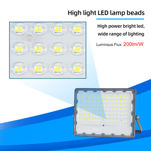 Faro da Esterno KCD 400W 500W, Proiettore <span class=keywords><strong>a</strong></span> LED <span class=keywords><strong>a</strong></span> Risparmio Energetico con Sensore, Impermeabile per Giardino, Luce Solare 200W - Product Image 4