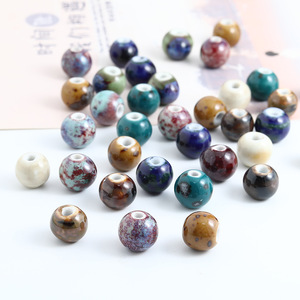 Cuentas Redondas de Cerámica de 12 mm, Material para Hacer Pulseras, Accesorios para Bisutería, Joyería Suelta, Venta al por Mayor - Product Image 2