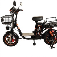 Sepeda Listrik Baterai Lithium 60V25AH 800W Starter Tanpa Kunci 3 Kecepatan Lampu LED Sein Depan Belakang Rangka Besi Depan Belakang