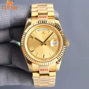 41Mm 36Mm Ngày Siêu Nhân Bản Ngày 904L Thép Tốt Chất Liệu Chống Thấm Nước Cao Đồng Hồ Cổ Tay Sang Trọng Đồng Hồ Tự Động Đồng Hồ