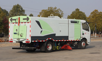Balayeuse-laveuse de voirie compacte 100% électrique 4x2 |   Camion de nettoyage urbain léger pour voies étroites, adapté aux véhicules électriques