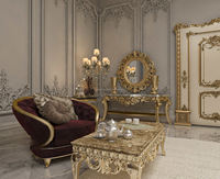 OE-FASHION Canapé en L de luxe sur mesure de style arabe, mobilier moderne marocain pour villas