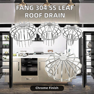 Fang 304 Feuille de drainage pour toit plat en acier inoxydable DN 50/70/100 pour une utilisation <span class=keywords><strong>verticale</strong></span> <span class=keywords><strong>ou</strong></span> <span class=keywords><strong>horizontale</strong></span> Blanc pour une application au sol - Product Image 2