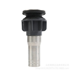 Desagüe de lavabo de acero inoxidable con salida corta abatible, anticorrosión, tipo compresión - Product Image 5