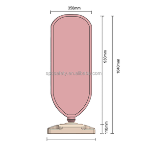 Tablero de señal de advertencia de seguridad de carretera, panel delineador desmontable de plástico resistente, Con base, para Reino Unido, nuevo - Product Image 2
