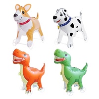 Balon Aluminium Beroda Bentuk Hewan Gajah Kelinci Jerapah Dinosaurus Unicorn Mainan Anak Ramah Lingkungan Tahun Baru