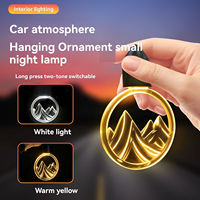 Pendentif lumineux LED populaire pour voiture, motif Montagne enneigée de Jinshan, pour rétroviseur de voiture