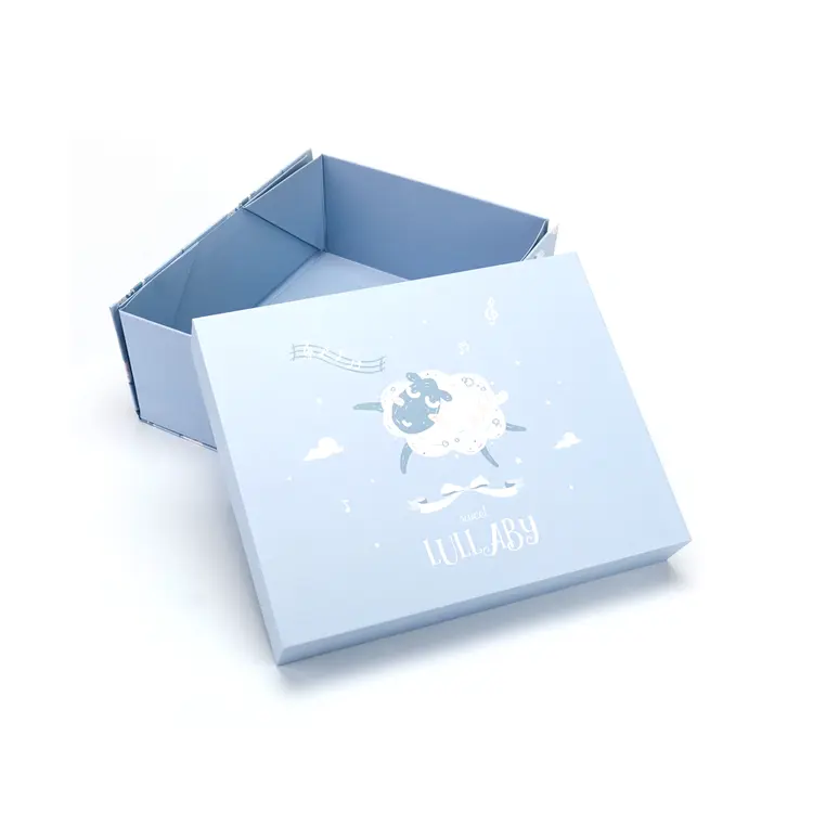 Wholesale foldable gift box baby blanket clothing packaging box