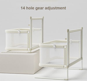 New Design Grey 3-in-1 Baby Playpen Crib <b>Cot</b> Safety Guardrail Fence Adjustable Foldable for Newborn Baby Colorful Medium - Product Image 5