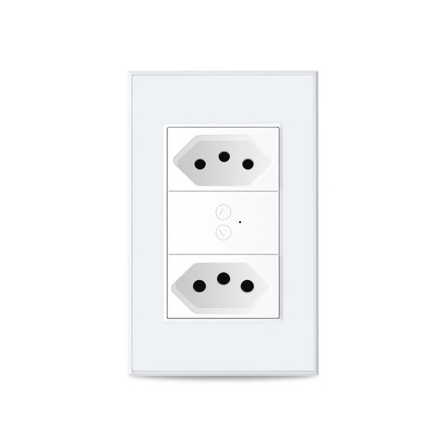 Zemismart Tuya Zigbee Smart Socket 10A/20A Two Outlets Alexa Google Home App Control ABS Brazil WiFi Smart Life App Control