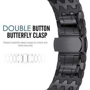 Correa de reloj inteligente de acero inoxidable para Apple Watch Series 4 5 <span class=keywords><strong>6</strong></span> 7 8 10 correa de pulsera de metal para Iwatch 38/40/41/42/44/45/49mm - Product Image 5