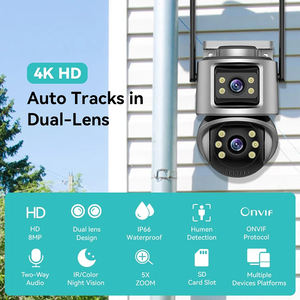 Rscamtom 4K كاميرا HD خارجية 5x تكبير كشف الحركة يدعم كاميرا Icsee P2P wifi - Product Image 2