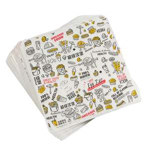 Papel Encerado de Grado Alimenticio para Impresión Flexográfica, Papel de Envoltura para Hamburguesas, Papel de Embalaje Antigrasa para Comida Rápida - Product Image 1