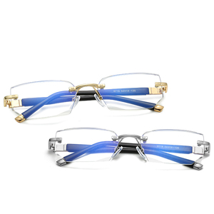 Gafas <span class=keywords><strong>de</strong></span> lectura <span class=keywords><strong>de</strong></span> alta calidad para hombre, <span class=keywords><strong>lentes</strong></span> <span class=keywords><strong>de</strong></span> <span class=keywords><strong>aumento</strong></span> <span class=keywords><strong>de</strong></span> luz azul, <span class=keywords><strong>de</strong></span> ordenador, <span class=keywords><strong>de</strong></span> diseño a la moda, pequeñas sin marco - Product Image 3