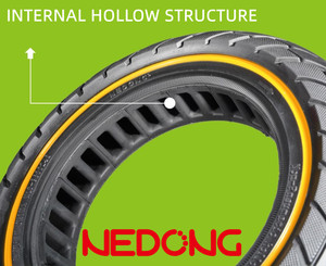Neumáticos de Repuesto Nedong 10x2.5 36groove Serie Original Light Elastic para Patinetes o Scooters Eléctricos Xiaomi Inokim - Product Image 3