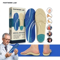 Semelles orthopédiques personnalisées avec soutien de la voûte plantaire, en PU/Gel écologique, fournisseur OEM & ODM, usine