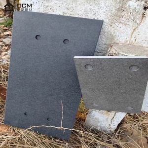 Toàn bộ cơ thể màu xám trang trí tấm bàn chải Tính năng travertine kết cấu thiết kế kiến trúc màu sắc thông qua sợi xi măng mặt tiền tấm - Product Image 1