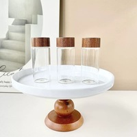 Mini pot en verre borosilicaté personnalisé avec couvercle en PP et bouchon fileté Rangement de cuisine pour épices, nourriture, café, idéal pour les voyages