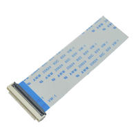 Connecteur FFC/FPC à pas de 0,5 mm, 4 à 64 broches, matériau LCP, conducteurs en cuivre étamé, verrouillage à bascule, automobile/électrique/industrie/usage domestique