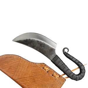 Cuchillo Hecho a Mano Estilo Medieval de Pak Enterprises, Hoja de Acero Resistente, Mango de Madera, Cuchillo Tradicional Medieval - Product Image 4