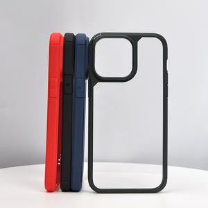 Pha Lê Rõ Ràng Chống-Vàng Mềm Matte TPU Bumper Defender Điện Thoại Trường Hợp Đối Với <span class=keywords><strong>iPhone</strong></span> 14 13 11 Pro Max <span class=keywords><strong>S</strong></span> Max Chống-<span class=keywords><strong>S</strong></span>ốc PC Chất Liệu - Product Image 1