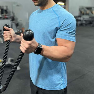Men Mesh Performance Quick Dry Stretch Breathable Short Sleeve Tech Crew <strong>Shirt</strong> - Product Image 2