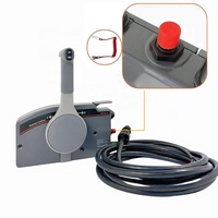 Caja de control remoto lateral para motores de barco con acelerador y cambio, cable de 10 pines y 5M, 703-48272-12, con llave para abrir, compatible con motores fueraborda Yamaha