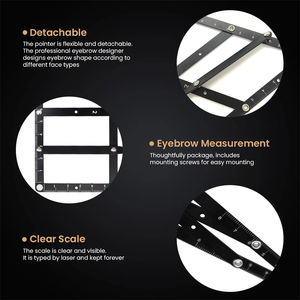 Règle Compas du Nombre d'Or Microblading Sourcils Pochoir de Conception PMU Outils de Façonnage Tatouage Règle de Positionnement pour Salon de Beauté - Product Image 4
