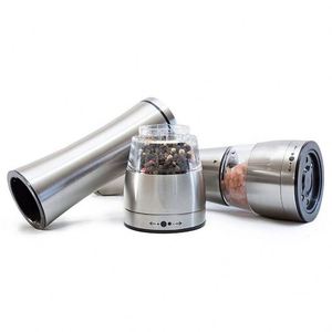 Fabricant professionnel vendant un ensemble de moulins à sel et à poivre portables en acier inoxydable de qualité supérieure avec réglage de la grosseur de mouture - Product Image 2