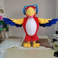 Costumes de mascotte perroquet rouge en peluche personnalisés Blue Sky pour adultes, pour fêtes